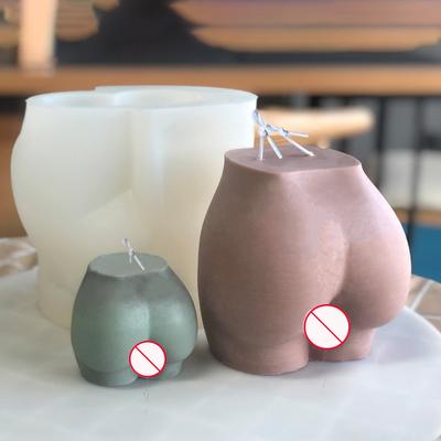 Stampo Candela in Silicone Grande Sedere Stampi Artistici Corpo Umano Resina Epossidica Stampo Candela per Realizzazione Candele Decorazione Casa Accessori