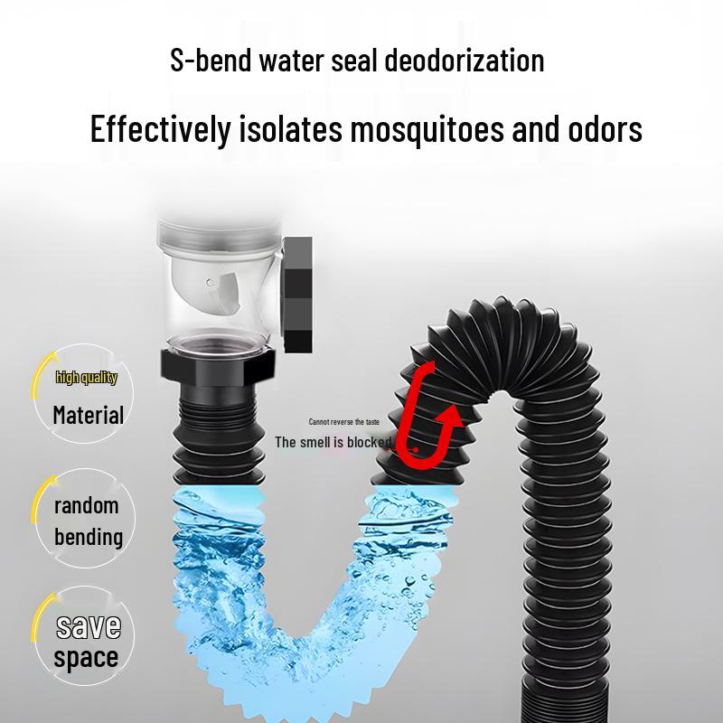 Anti-odor Leak-proof Drain Stopper for Washbasin Countertops - Space-saving Basin Accessory