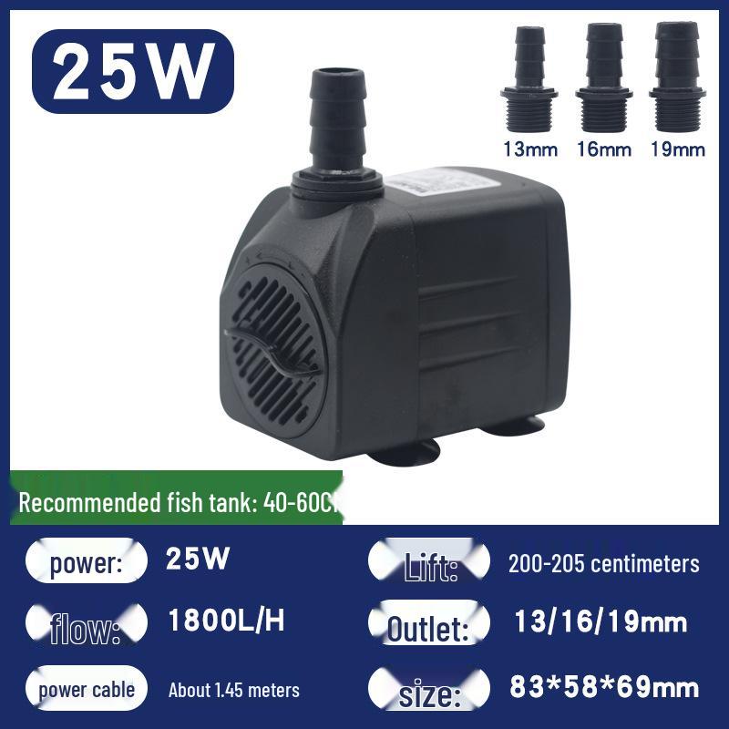 Submersible Water Pump for Fish Tanks, Fountains, Feng Shui Wheels, and Ponds with Light (5W, 6W, 8W)