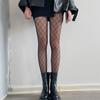 Women Diamond Rhombus Stockings Retro Sexy Hollow Out Stocking Black Pantyhose Nylon Patterned Socks Fishnet Tights