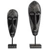 Retro African Style Art Mask Creative Ornaments Handmade Painted Resin Sculpture Handicraft Ornaments Decoration