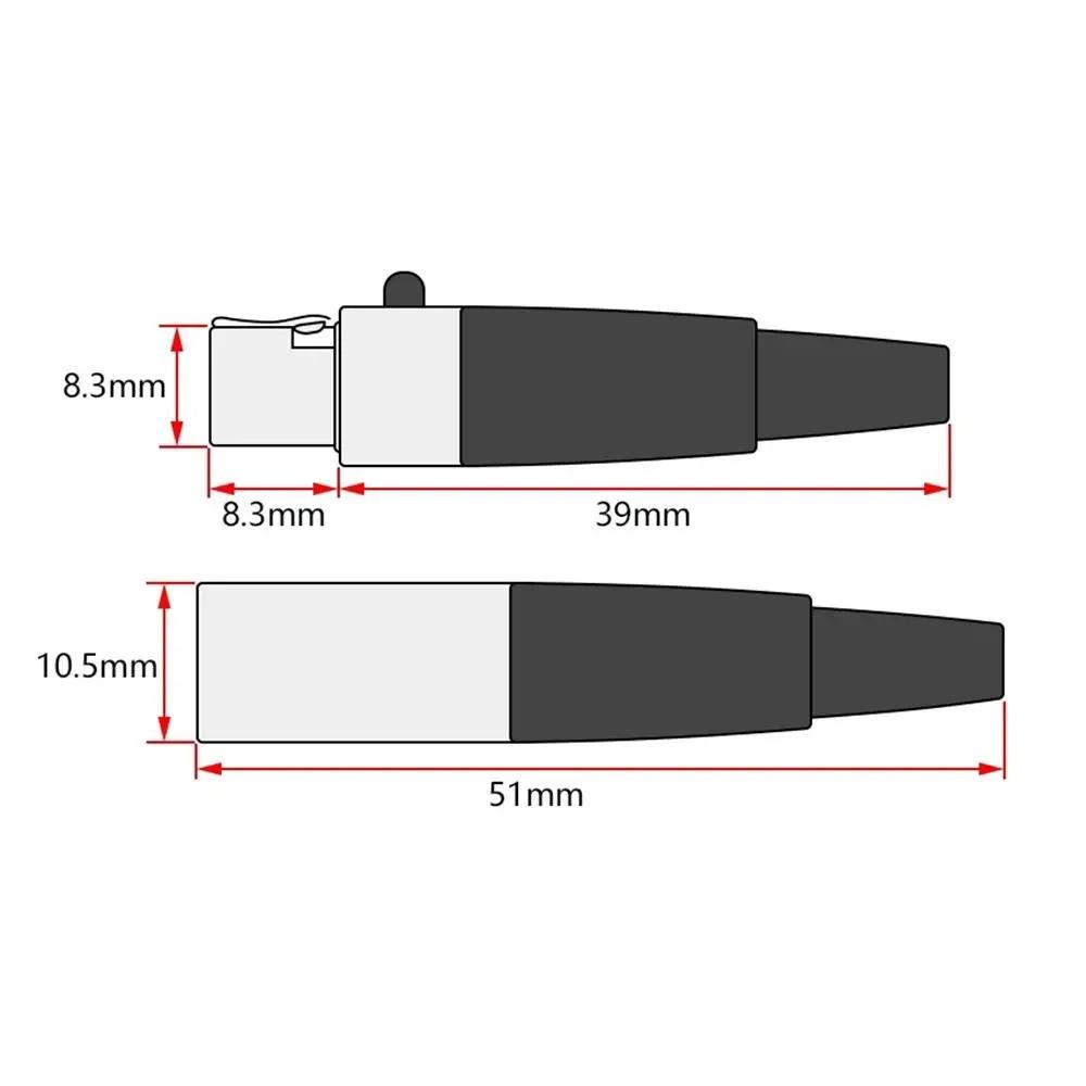 3/4/5/6-Pin Mini-XLR Buchse / Stecker für Kabelverlötung für Mikrofonverlötung Gerade Kleine XLR Buchse Stecker