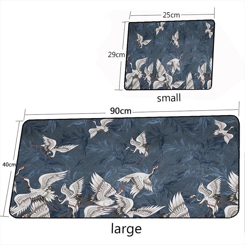 Japanese Style Desktop Mat XXL Large Office Keyboard Mouse Mat Art Mouse Pad Carpets Rugs Mouse Gamer Mousepad for Laptop