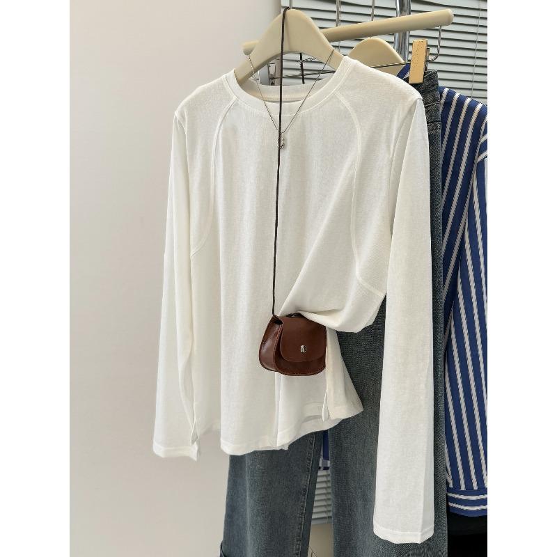 

Женская футболка с длинным рукавом Wind Shot Split Hoop, сезонная, свободного кроя, внутренняя, базовая, топ XL белый