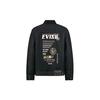 Evisu Hannya Demon Head Logo Printed Denim Jacket Men jackets Black 2EAGNM0JK757FF