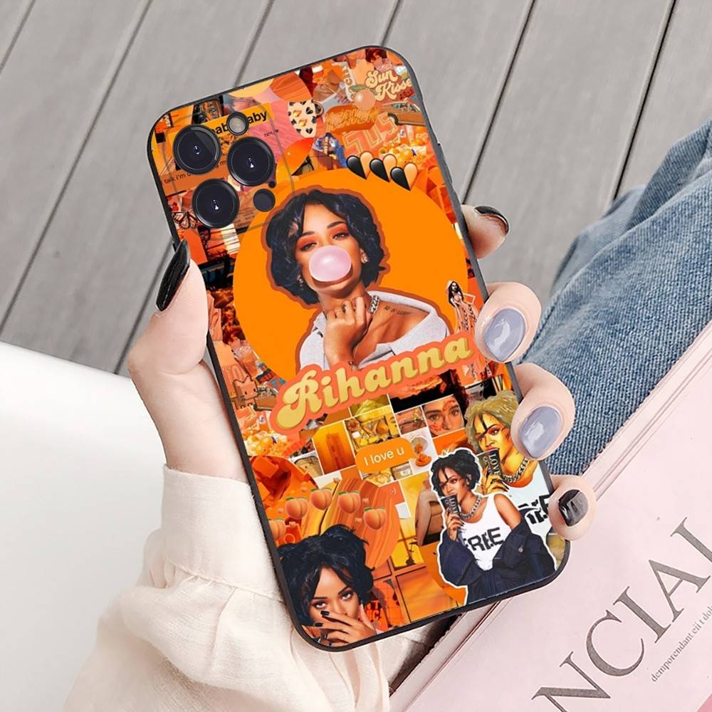 R-Rihanna Popular Singer Star Phone Case For IPhone 16 15 8 7 6 6S Plus X SE XR XS 14 11 12 13 Mini Pro Max Mobile Case