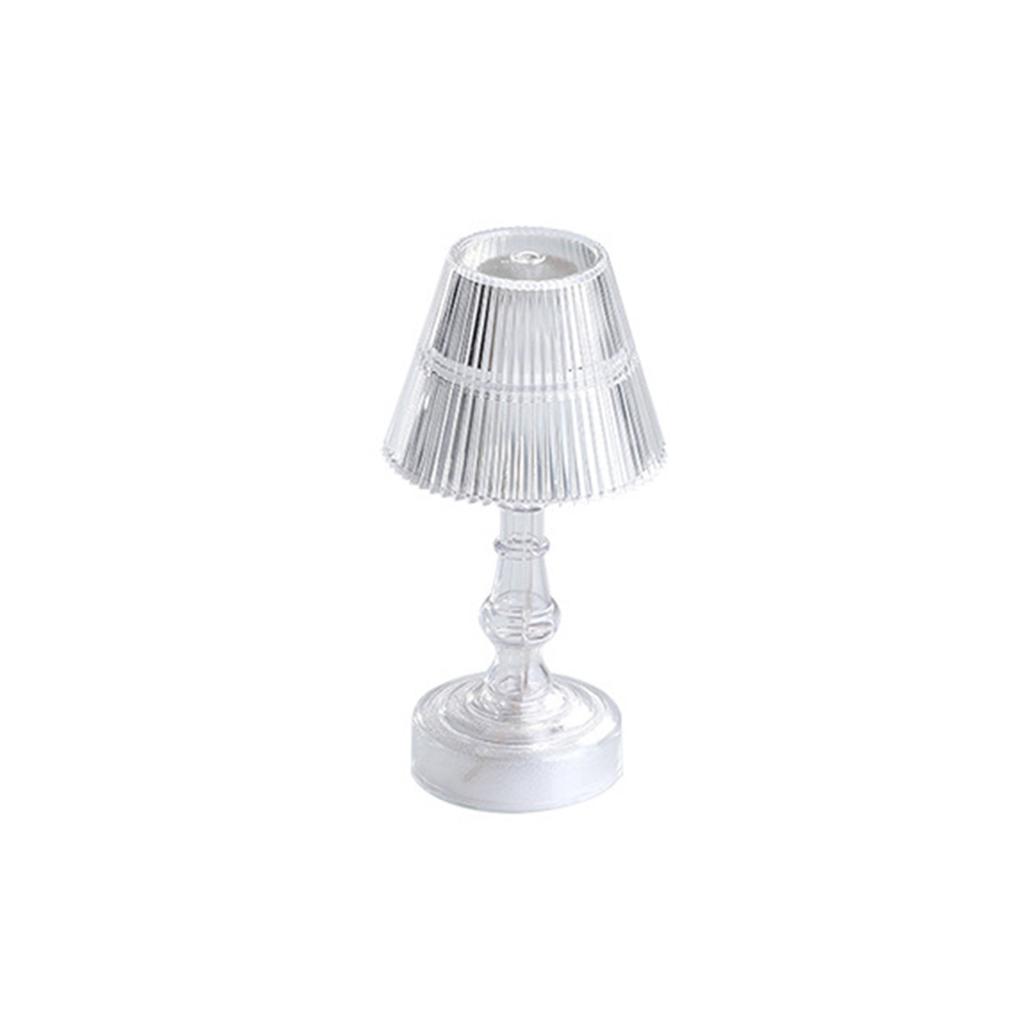Transparente Tischlampe/Nachtlicht, Nachttisch-Umgebungslicht, Dekoration für das Schlafzimmer.