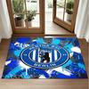 Hertha Bsc FC Design Crystal Velvet Rug Soft Decorative Mat for Bedroom Entrance