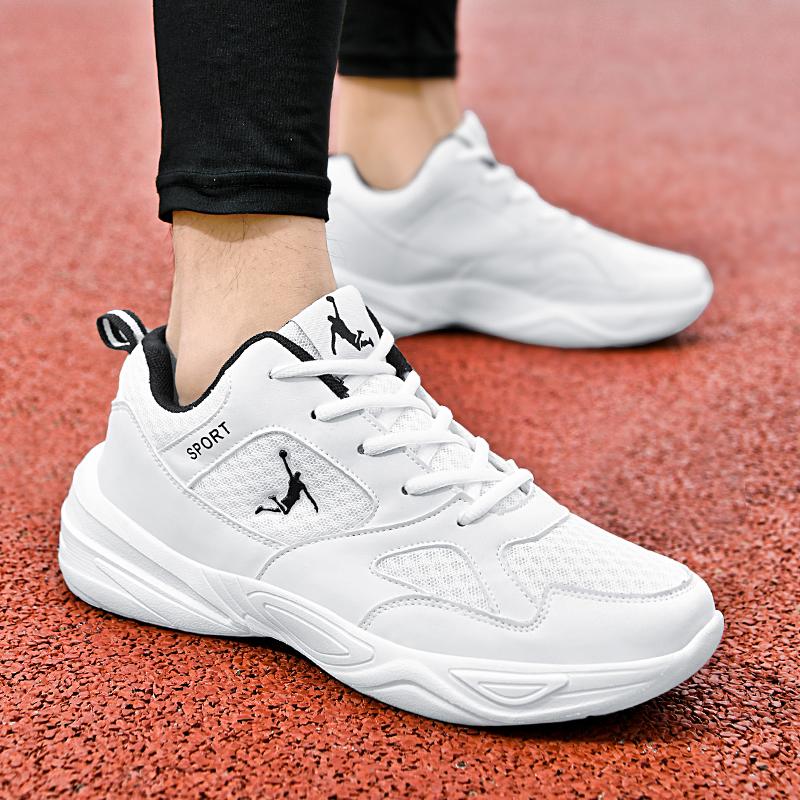 2025 summer breathable mesh sneakers men's platform youth fashion trend travel casual shoes student running shoes