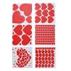 6Pcs Valentine\\\'s Day Love Heat Stickers Self Adhesive  Valentine\\\'s Day Wall Stickers for An