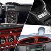 Für Subaru BRZ Toyota 86 2013-2020 Echte Hart-Kohlefaser-Zubehör Innenausstattung Auto Zentrale Steuerung Dekoration Abdeckung Aufkleber