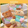 Flower Bear Plush Keychain Toy Stuffed Doll Backpack Pendant Decoration Gift