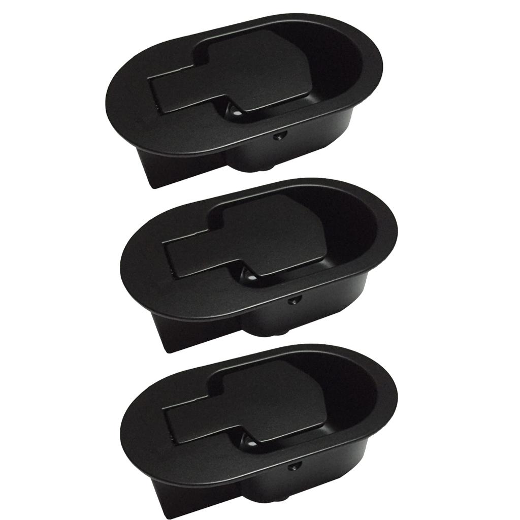 3x Plastic Handle Recliner Sofa Couch Release Lever Replacement Black
