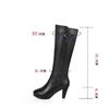 Fashion Botas De Mujer Women Cute Sweet White Pu Leather Winter Boots Lady Casual Brown Comfortable Boots Cool Street Boots E6020