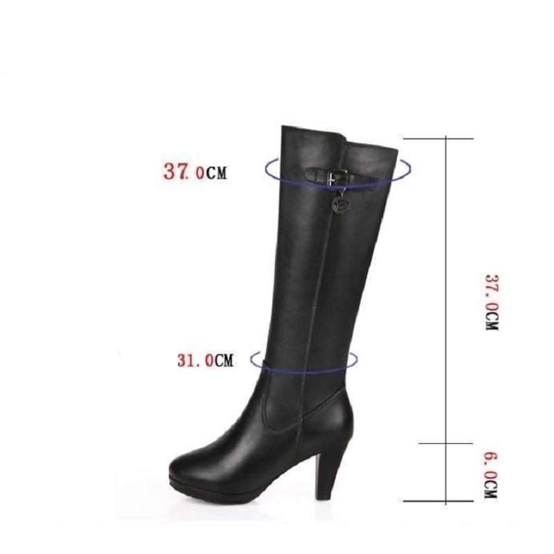 Fashion Botas De Mujer Women Cute Sweet White Pu Leather Winter Boots Lady Casual Brown Comfortable Boots Cool Street Boots E6020