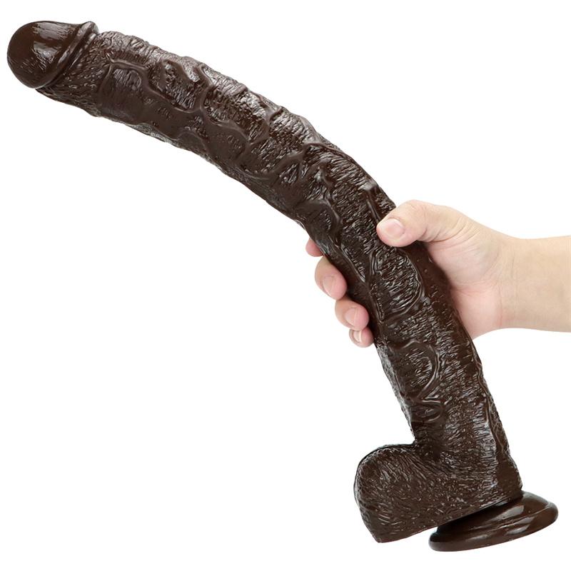 Women's Oversized Simulation Dildo Masturbator Goes Deep Into Anal Couples Sex Toys