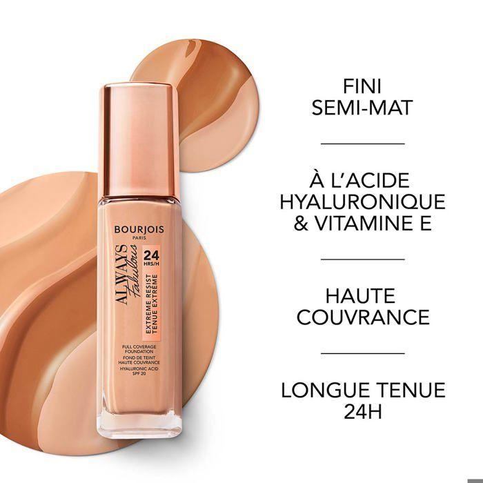 Fond De Teint - BOURJOIS - Always Fabulous 24H - SPF20 - 120 Claer Ivory - 30ml