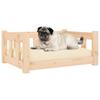 Vidaxl Dog Bed, 65.5X50.5X28 Cm, Solid Pine Wood