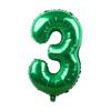 1pcs 32inch Large Dark Green Number Balloons Spring Jungle Safari Birthday Party Foil Balloon 0 1 2 3 4 5 6 7 8 9 globos Balls