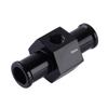 16mm Black Car Water Temp Temperature Gauge Sensor Joint Pipe Radiator Hose Adapter 1/8'' NPT With Clamp