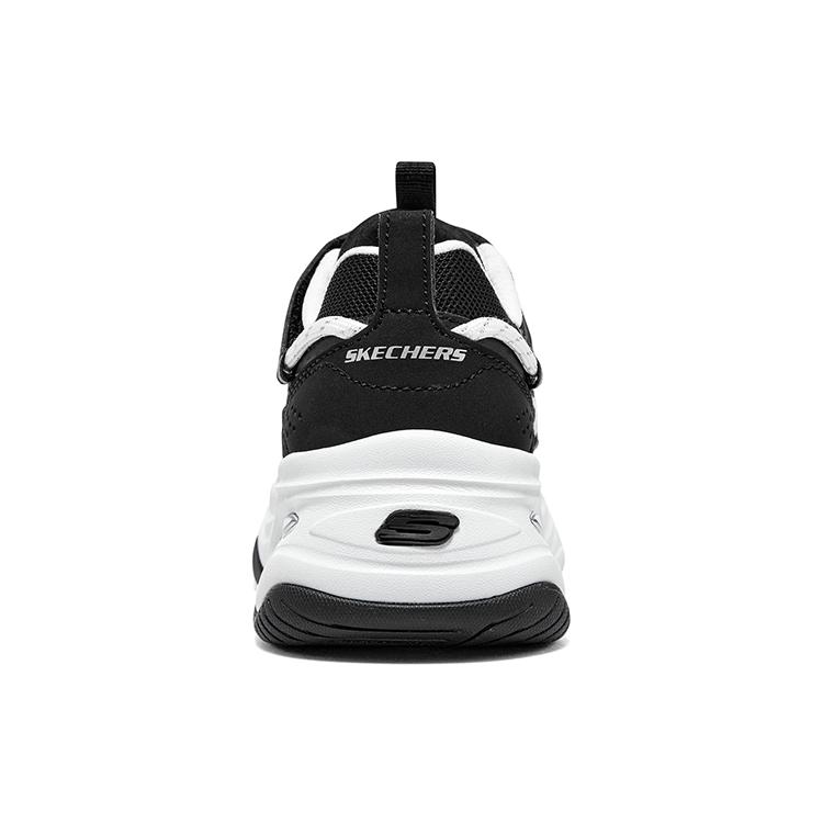Skechers Girls Cushioning Low top Kids Lifestyle Shoes Black White Kids' 302587L-BKW