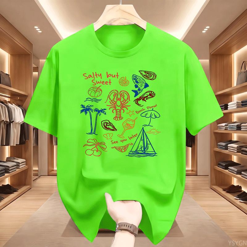 Salty But Sweet T Shirt Unisex Unisex Retro Summer Beach Unisex Tee Coastal Girl Ladies Vibes Tshirt Sea Food Tees Clothing Tops
