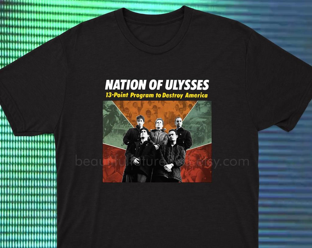 Nation of Ulysses Tshirt Post Hardcore Dischord