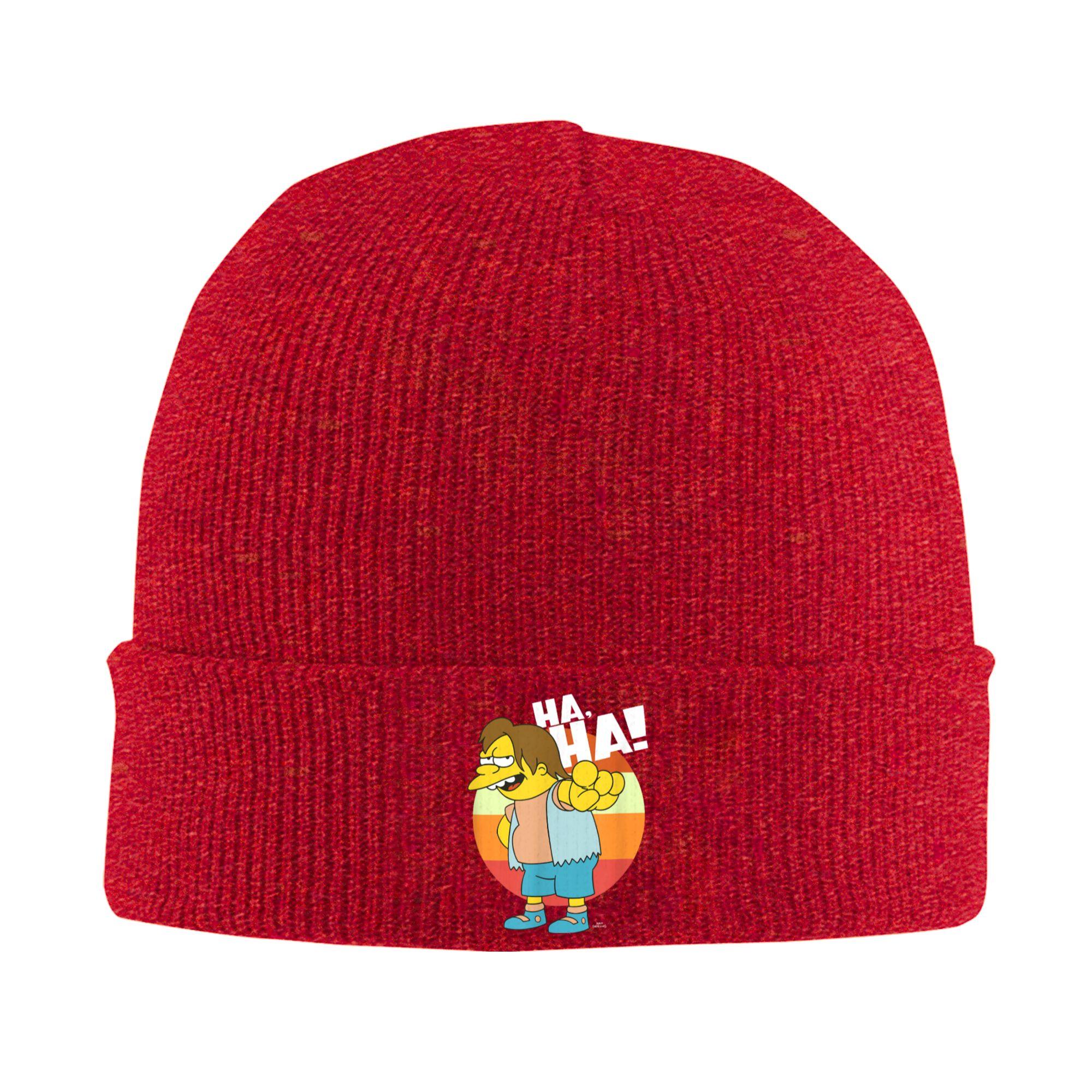 Unisex Adult The Ssimpson Nelson HAHA Beanie Hats  Casual Knit Hat Winter Outdoor Caps Custom Warm Soft Bonnet Hats One Size