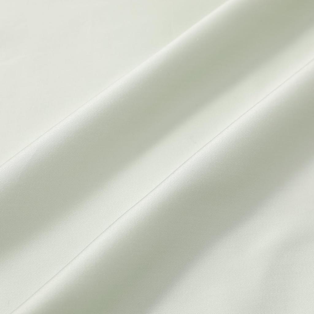 Francfranc Slim Ribbon Pillowcase, CICA-processed, Light Green, 70cm X 50cm, Rayon, Soft and Smooth, Bedding