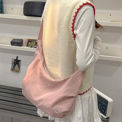 Umhängetasche Damen neue Mode einfache Knödeltasche Mädchen vielseitige lässige leichte Schultertasche