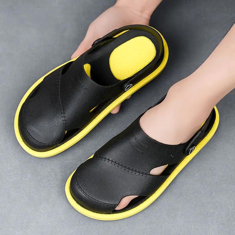 

Модные ультралегкие мужские сандалии Летняя распродажа Для повседневной носки Новая низкая цена Роскошный дизайнерский клиренс H Японский оригинал Уличная ПВХ мужская обувь 39