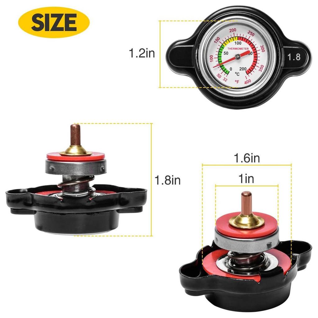 High-Pressure Radiator Cap Thermometer (1.8) for HONDA CR250R 1989-2007