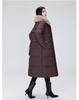 Women’s Long Fur Lapel Windproof Thicken Warm Winter Jacket