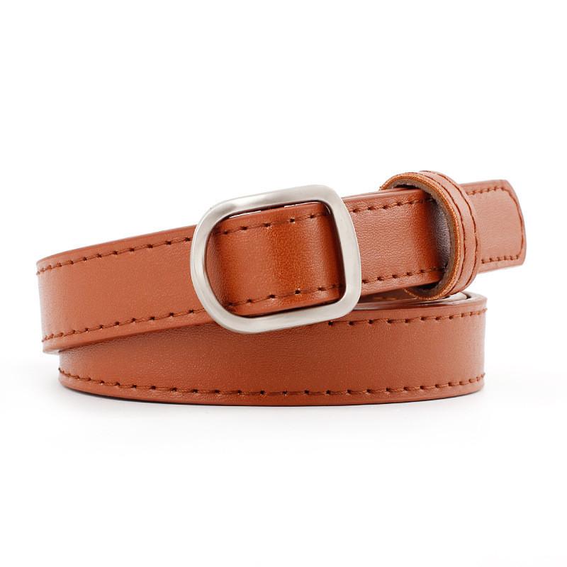 Stylish Korean Version Casual Belt For Students With Decorative Smooth Buckle Feature