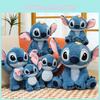 Stitch Kuscheltier Schlüsselanhänger mit weichem Kurzplüsch für Kinder und Sammler