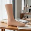 4 Pieces PVC Foot Flat Model Bottom Sock Display Retail Fixture for Product Photography