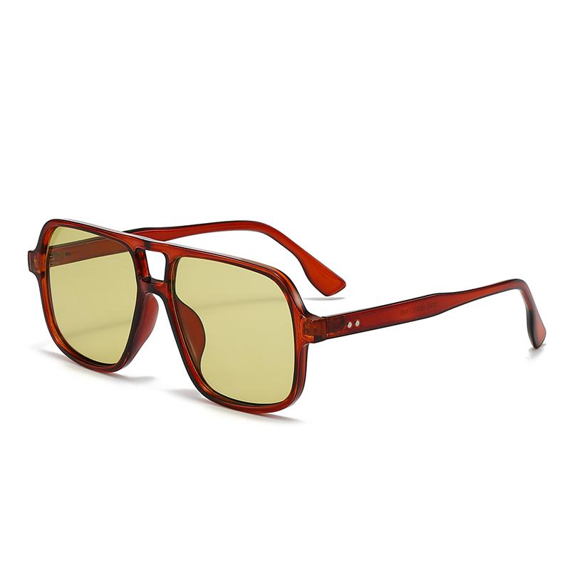 

Women Men Square Sun Glasses Retro Polygon Sunglasses Female Black Vintage Fashion Ladies Double Beam Eyeglasses