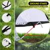 Garden Plant Cover Foldable Garden Accelerator Plants Cover with Two Air Hole Garden Row Plants Mesh Cover for Freeze Protection