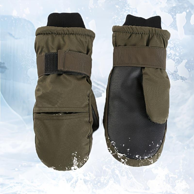 Rękawice zimowe - Ciepłe z podszewką z polaru do jazdy na nartach i aktywności na świeżym powietrzu, Można prać ręcznie