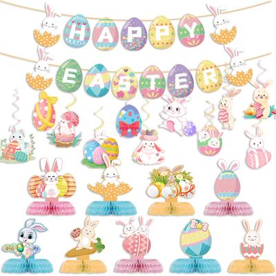 Decorações de Páscoa de primavera Decorações de teto Lembrancinhas de festa de Páscoa Suprimentos Suprimentos para festa de Páscoa