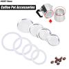 3 Silicone Gaskets And 1Pc Aluminum Filter Moka Pot With 3/6/9/12 Cup Moka Express Coffee Bottle Replacement Compatible