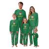 Set di top e pantaloni a maniche lunghe coordinati per la famiglia con stampe natalizie Set coordinati per la famiglia