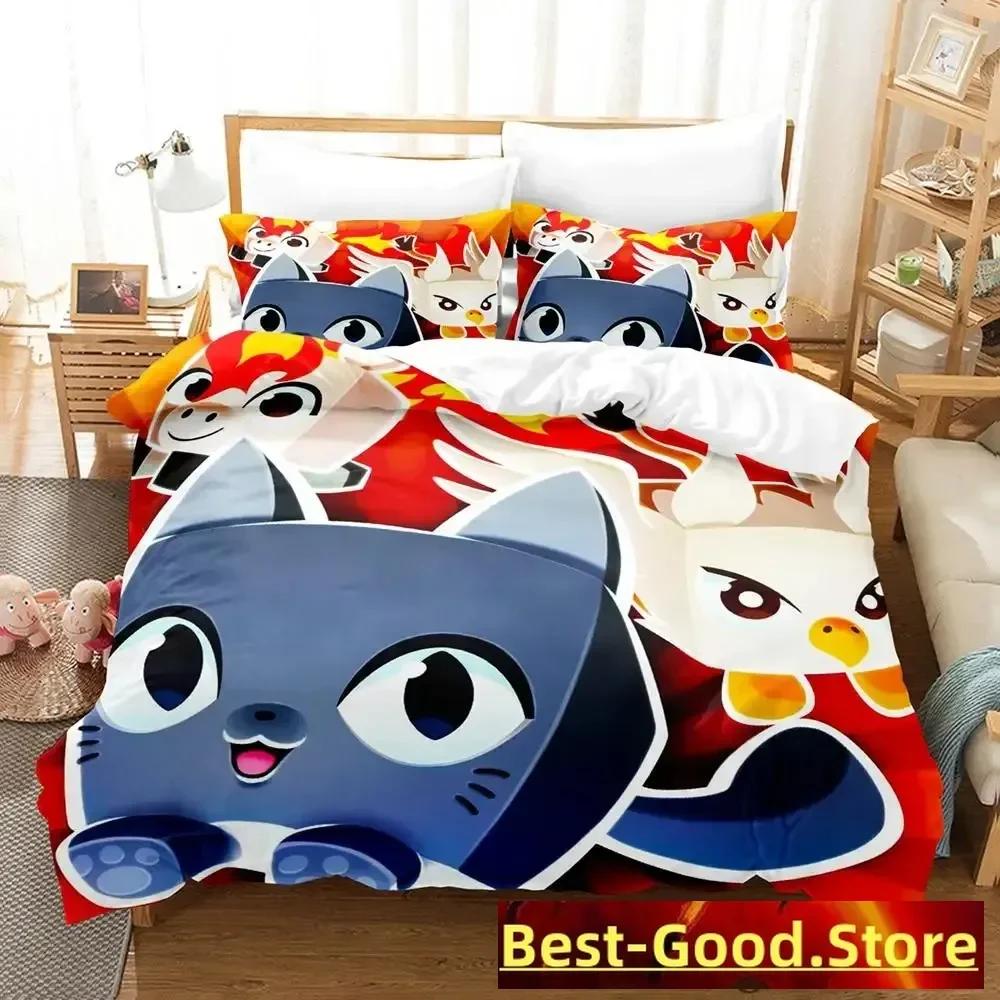 Game Pet Simulator X Bedding Set Single Twin Full Queen King Size Bed Set Adult Kid Bedroom Duvetcover Sets Parure De Lit Bed