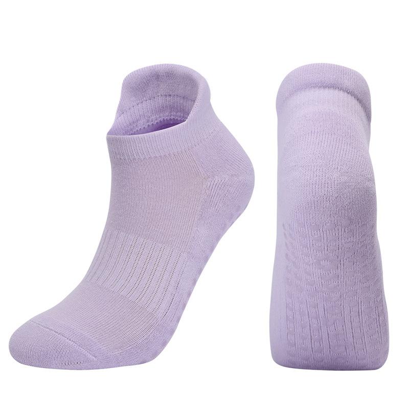 

Жіночі спортивні протиковзкі шкарпетки для йоги з ручками для пілатесу, балету, балету, босоніж, лікарняні протиковзкі шкарпетки для фітнесу. US 5-11 EU35-40 фіолетовий