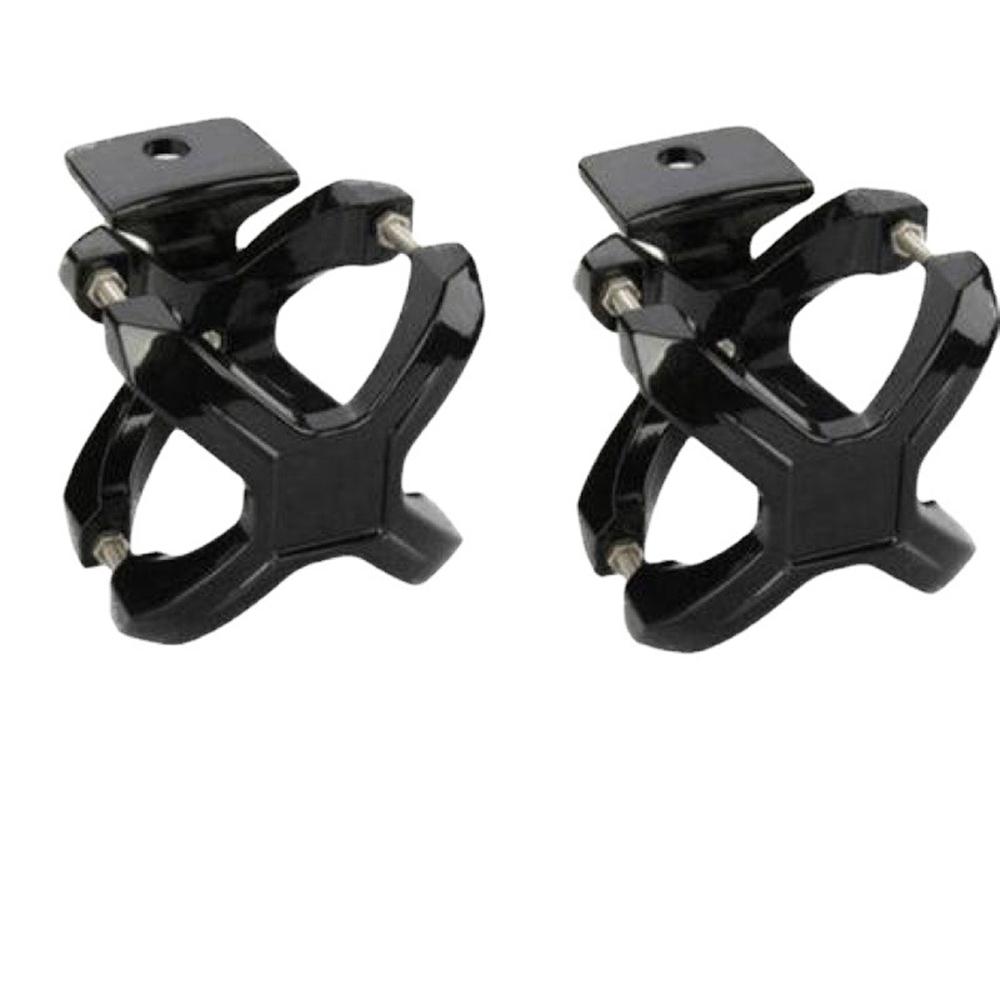 Pair Black X Quincunx Bracket Headlamp Bracket For Jeep Off-Road Vehicles