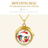 Antique Bird Pocket Watch with Analog Display and Waterproof Gold Pendant Necklace Chain Perfect Gift for and Day Design - Birthdays, Anniversaries,