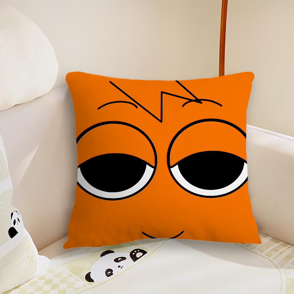 SSprunki IIncredibox yastık kılıfı Yastık Kılıfı Peluş Kumaş Yumuşak Çift Taraflı Baskı Kanepe Yastık Kılıfı Atkı Yastık Kılıfları