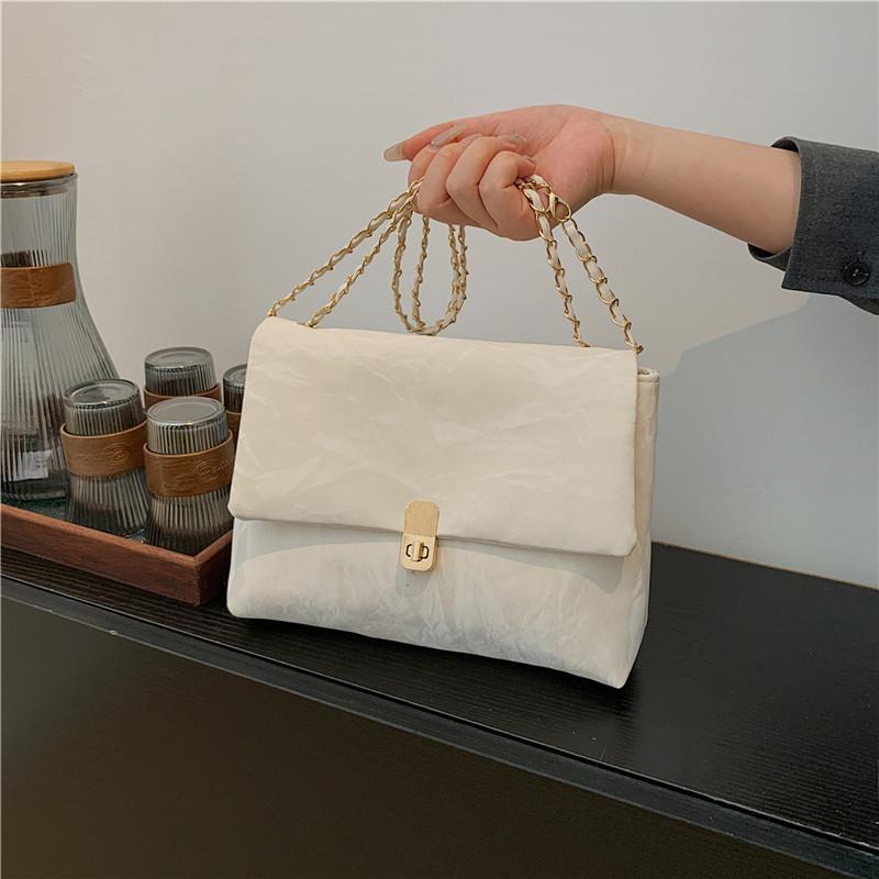 Fashion Soft PU Chain Shoulder Bags New Trend Women Crossbody Bag Versatile Commuting Casual Square Classic Ladies Handbags MIT