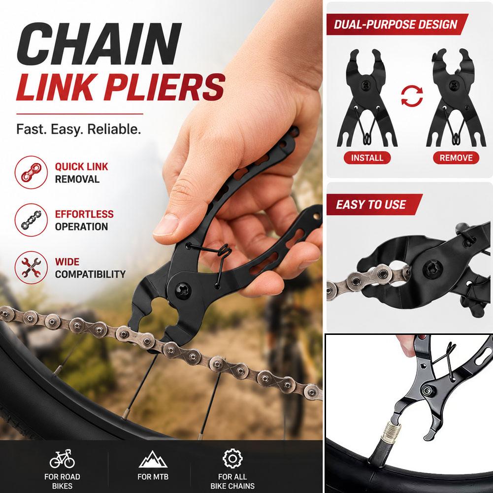 Bike Chain Pliers Mtb Road Bicycle Quick Link Tool Magic Link Clamp Removal Installation Plier Cycling Repair Tool