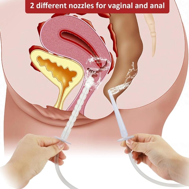Vaginas Washing Device Kits Anuses Cleaning Syringes Washing Irrigator Clean Vaginas Device Bathroon Accessories Enduring